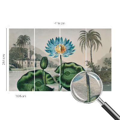 Dekorative Wand-Fototapete mit Motiv einer exotischen Landschaft