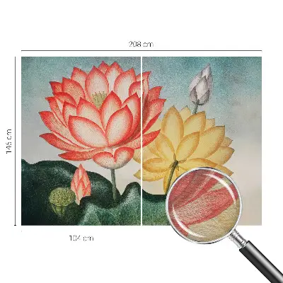 Fototapete mit Motiv von Lotusblumen