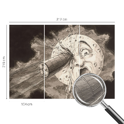 Wandtapete mit Motiv „Kosmische Kollision“