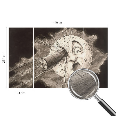 Wandtapete Kosmische Kollision