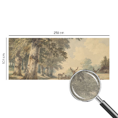Fototapete fürs Schlafzimmer mit dem Motiv „Waldfrieden“