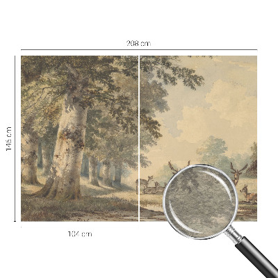 Fototapete fürs Schlafzimmer Waldfrieden