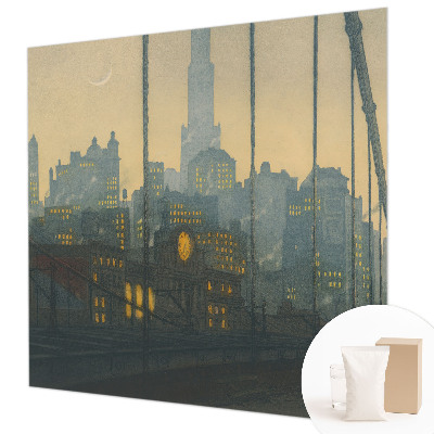 Vliestapete fürs Wohnzimmer mit dem Motiv „Abendpanorama“