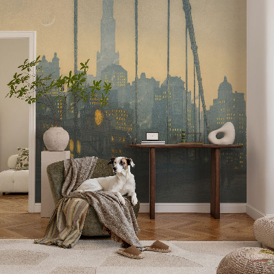 Vliestapete fürs Wohnzimmer Abendpanorama