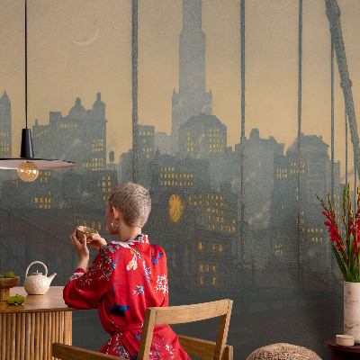 Vliestapete fürs Wohnzimmer Abendpanorama