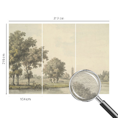 Fototapete mit Motiv eines ruhigen Parks