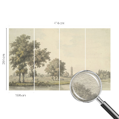 Fototapete mit Motiv eines ruhigen Parks