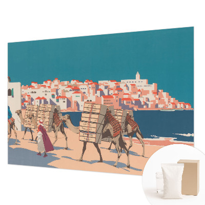 Fototapete aus Vlies Kamelkarawane