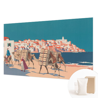 Fototapete aus Vlies Kamelkarawane