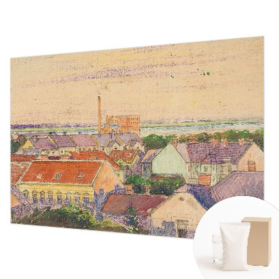 Vlies-Fototapete nach Maß mit Motiv von Stadtdächern