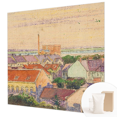 Vlies-Fototapete nach Maß mit Motiv von Stadtdächern