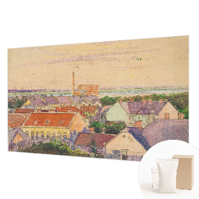 Vlies-Fototapete nach Maß mit Motiv von Stadtdächern