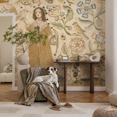 Vlies-Fototapete fürs Wohnzimmer mit farbenfrohem Naturmotiv