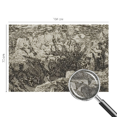 Vlies-Fototapete fürs Schlafzimmer Berglandschaft