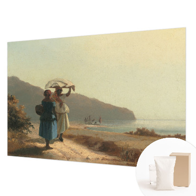 Bedruckte Vlies-Fototapete mit Motiv „Ein Spaziergang am Meer“