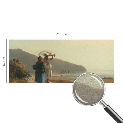 Bedruckte Vlies-Fototapete mit Motiv „Ein Spaziergang am Meer“