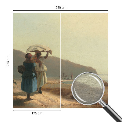 Bedruckte Vlies-Fototapete mit Motiv „Ein Spaziergang am Meer“