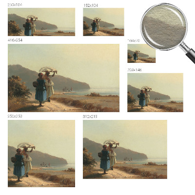 Bedruckte Vlies-Fototapete mit Motiv „Ein Spaziergang am Meer“