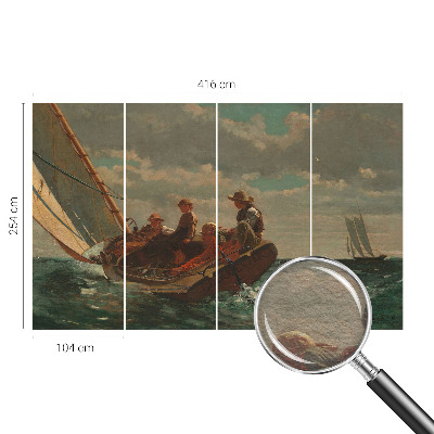 Moderne Vlies-Fototapete mit Seeexpedition-Motiv