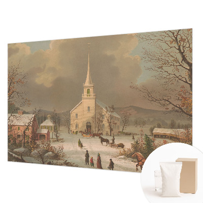 Bildtapete mit winterlicher Landschaft