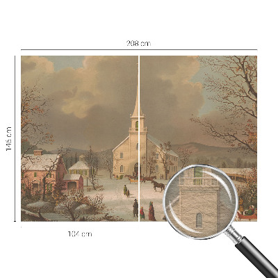Bildtapete mit winterlicher Landschaft