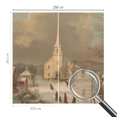 Bildtapete mit winterlicher Landschaft