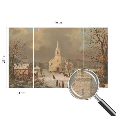 Bildtapete mit winterlicher Landschaft