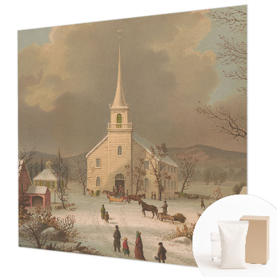 Bildtapete mit winterlicher Landschaft