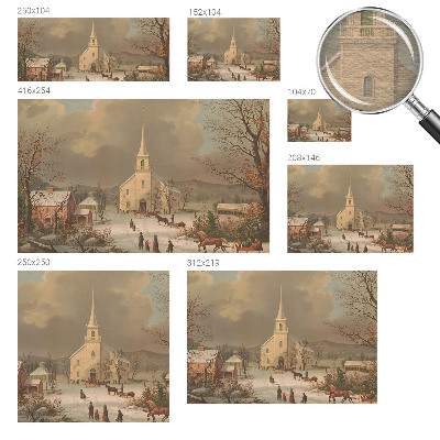 Bildtapete mit winterlicher Landschaft