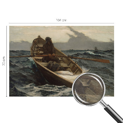 Wand-Fototapete mit einem Motiv eines Fischers auf dem See