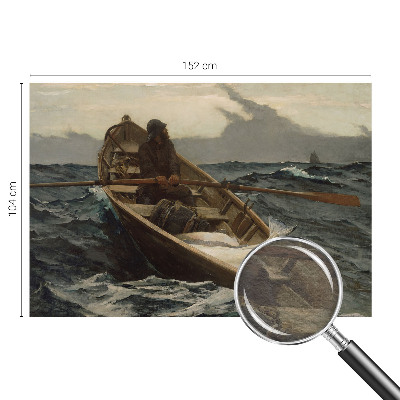 Wand-Fototapete mit einem Motiv eines Fischers auf dem See