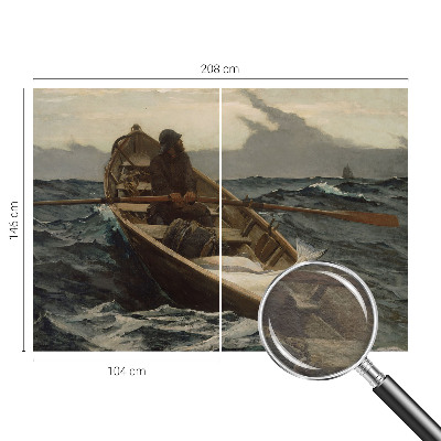Wand-Fototapete mit einem Motiv eines Fischers auf dem See