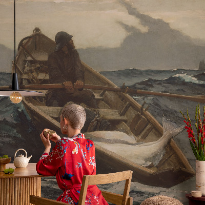 Wand-Fototapete Fischer auf See