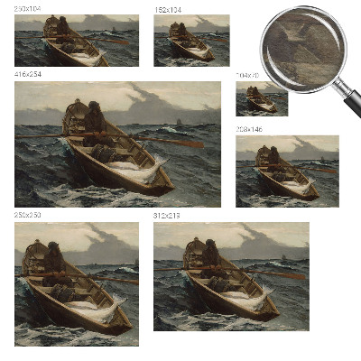 Wand-Fototapete Fischer auf See