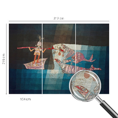 Motivtapete aus Vlies Fischerjäger