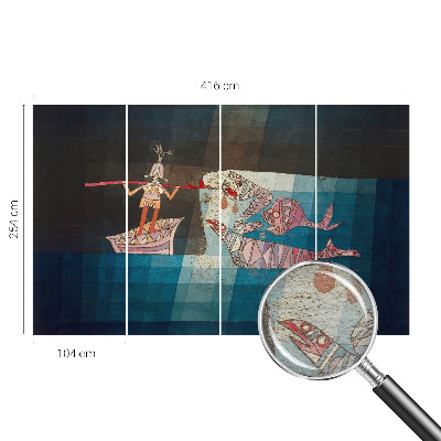 Motivtapete aus Vlies Fischerjäger