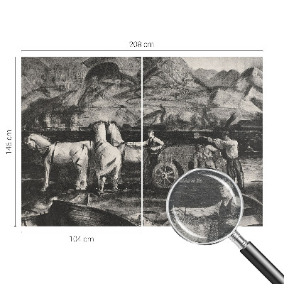 Fototapete aus Vlies Dorfszene