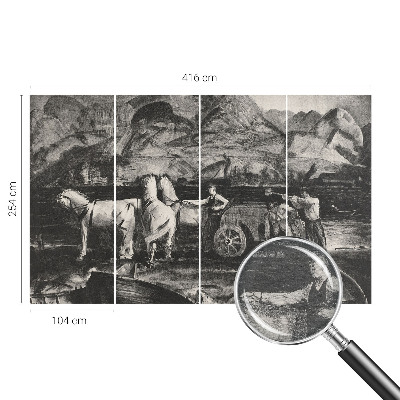 Fototapete aus Vlies Dorfszene