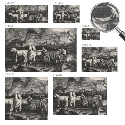 Fototapete aus Vlies Dorfszene