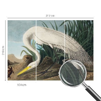 Bedruckte Vlies-Fototapete Majestätischer Reiher