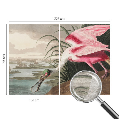Moderne Vlies-Fototapete mit einem exotischen Vogel als Motiv
