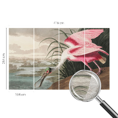 Moderne Vlies-Fototapete mit einem exotischen Vogel als Motiv