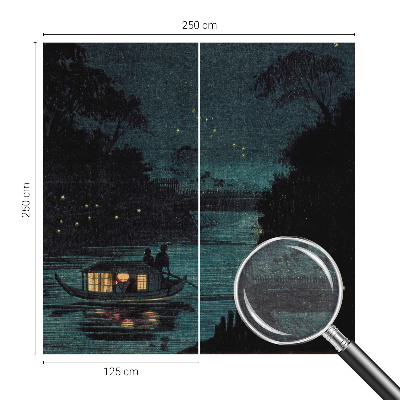 Dekorative Wand-Fototapete z dem Motiv „Abendlichter“