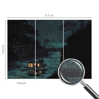 Dekorative Wand-Fototapete z dem Motiv „Abendlichter“