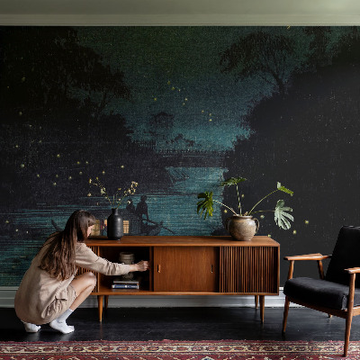 Dekorative Wand-Fototapete Abendlichter