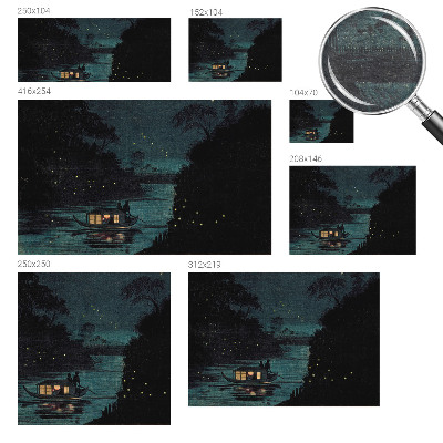 Dekorative Wand-Fototapete Abendlichter