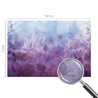 Vlies-Fototapete mit pastellfarbenen Blumenmotiven