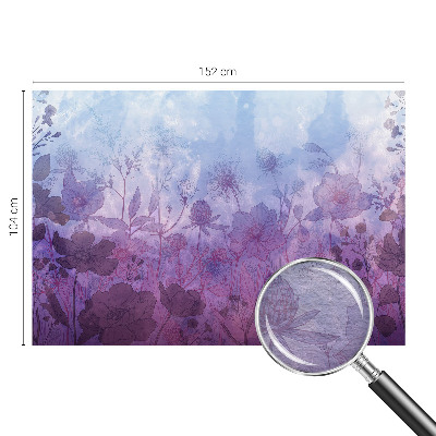 Vlies-Fototapete mit pastellfarbenen Blumenmotiven