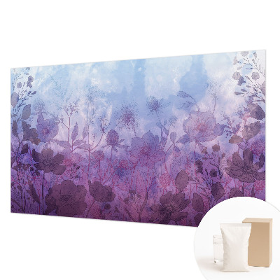 Vlies-Fototapete mit pastellfarbenen Blumenmotiven