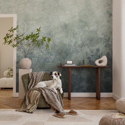 Fototapete fürs Schlafzimmer mit elegantem Pflanzenmotiv